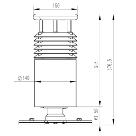 小型車載氣象站尺寸圖